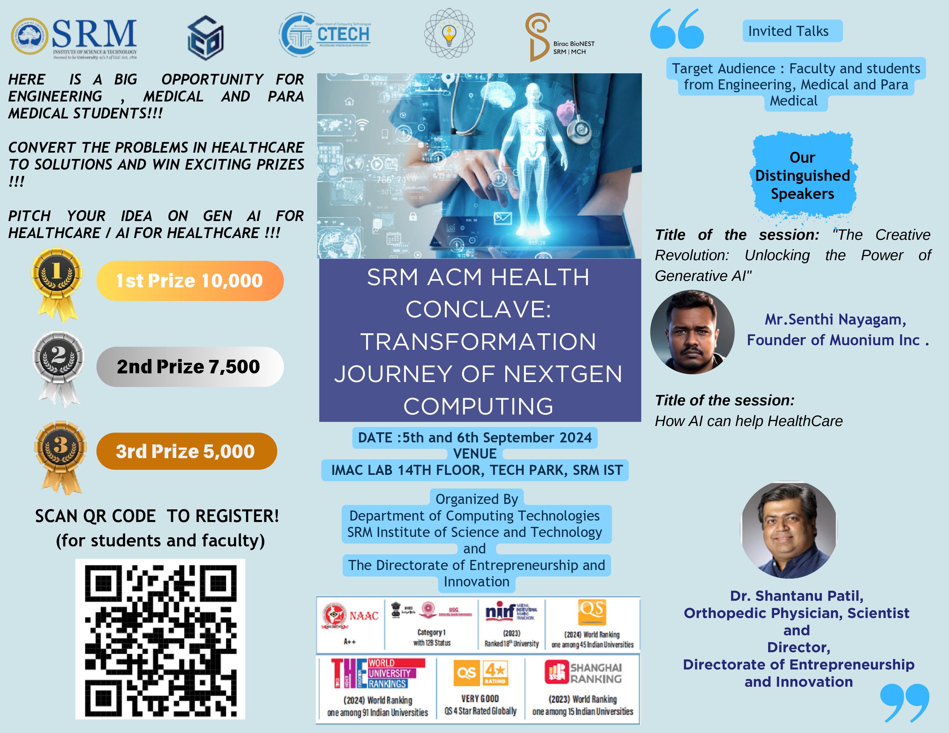 Srm ACM Health Conclave: Transformation Journey of Nextgen Computing 2024